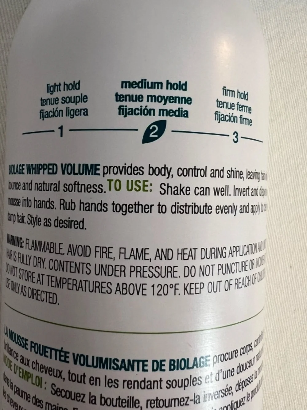 Biolage Whipped volume mousse